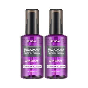 쿤달 울트라 세럼 헤어 에센스 체리블라썸향, 100ml, 2개
