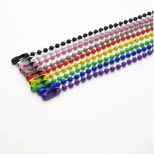 부자재 볼체인 20P 컬러 군번줄 키링 구슬줄 가방고리 DIY 동대문 만들기 아트 무광 20개