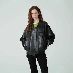 [온앤온](강남점)[기은세 착용] 레더 봄버 자켓 NEL5XM251_10