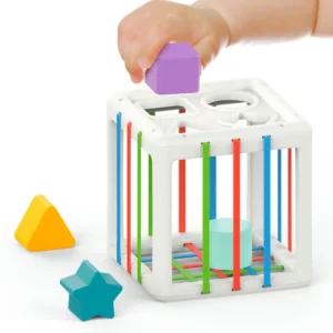 모양틀상자 고무줄박스 도형블럭끼우기장난감 18개월아기장난감