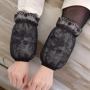 [다잇템] 여자 소매커버 꽃자수 짧은 레이스 팔토시