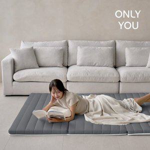 온리유 베이직 쿨슬립 에어코일 탄탄한 3단 접이식 토퍼 매트리스 MS