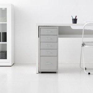 철제 책상서랍장 조립시 5단 이동식 수납 서랍장