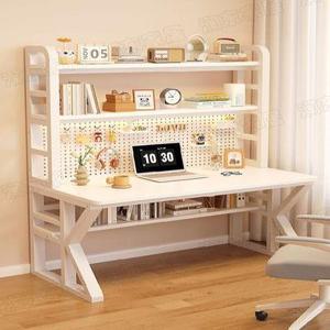 타공판 책상 세트 데스크 책꽂이 공부 일체형 책장 컴퓨터 타공 전면 테이블 상부장