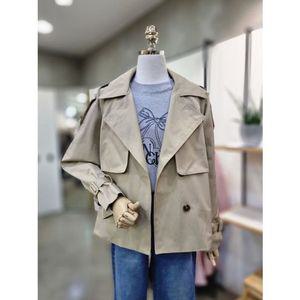 [갤러리아] ABFZ 더블버튼홑겹숏트렌치코트(ABZ5HR01)