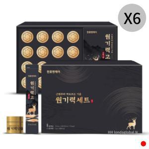 천호엔케어 6년근 홍삼 원기력세트 녹용 16환+15포 X6