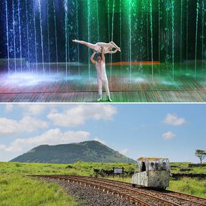 [제주] 스카이워터쇼+레일바이크/워터서커스/테마파크/공연/레일/바이크