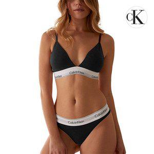 [Calvin Klein]CK 캘빈 클라인 언더웨어 코튼 여성 트라이앵글 브라렛 스포츠 브라탑 QF5650E-UB1