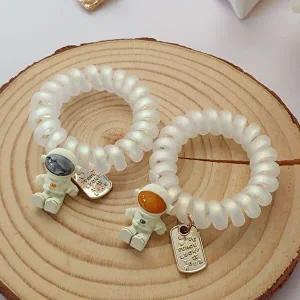 우주인 오로라 전화선 머리끈-WF3BBE0