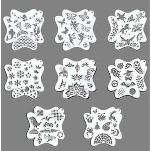 MOA 페이스페인팅도안 스텐실 바디 핸드페인팅 도안