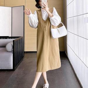 [MEK31641_52G4]반팔원피스 블라우스 포켓 스커트 세트