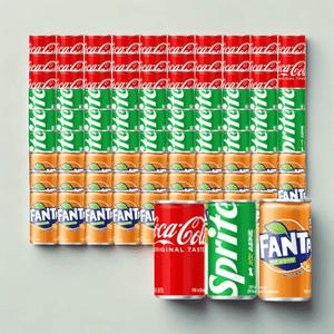 코카콜라+환타오렌지+스프라이트 190ml 각30캔씩 미니 캔음료