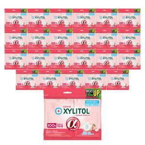 롯데웰푸드 자일리톨 알파 입안촉촉 리필 102g 24개