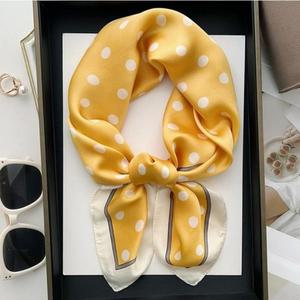 스카프 도트 땡땡이 사각 테두리 배색 (3lyOK)