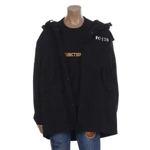 JEEP 포켓장식 롱기장 야상점퍼 GL1JPU101-블랙