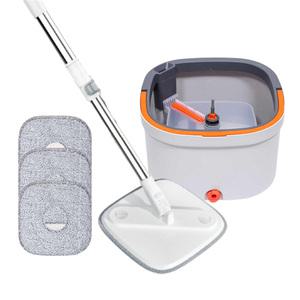 자동펌프 슈퍼통돌이 청소기 1세트 (세척통 1개 + 걸레패드 3개 + 스텐봉 1개)