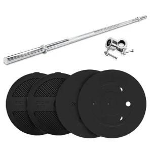 이고진 역기 세트 코어바 블랙 바벨 원판 30.5kg