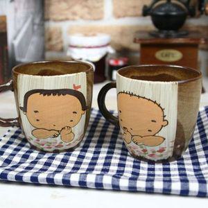 아기얼굴 머그컵 2인세트 커피 잔 찻잔 머그 컵 예쁜 도자기 컵세트