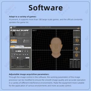 무선 웨어러블 장치 헤드 트래커 적외선 추적 비행 및 레이싱 게임 GTR 드라이버 파일