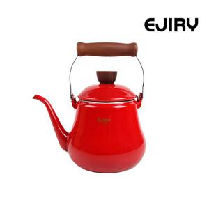 에지리 컬러콜렉션 법랑 주전자 1.5L 레드 / 인덕션