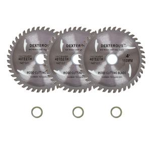 망고테크 목공용 그라인더날 110mm 3개입 4인치 톱수40개 목재용 절단날 원형 톱날 초경 팁쏘