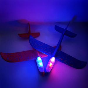 불빛 글라이더 스치로폼 LED 비행기 장난감