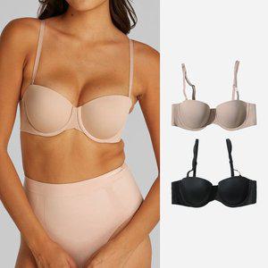 [Calvin Klein ]캘빈클라인 여성 소프트몰드 데미 브라 언더웨어 QF7537