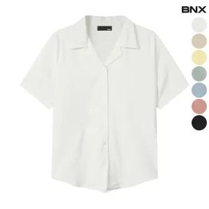 여성 스판 썸머 데일리 셔츠 블라우스