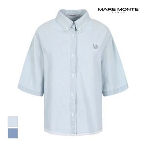 [마레몬떼] 데님 반팔 셔츠_M236MBL60D0