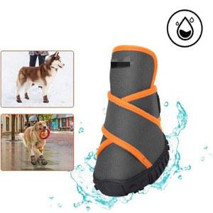 라텍스 대형견신발 부드러운 강아지 튼튼한 애완견신발 개신발 일화용신발커버 노란색 바닥