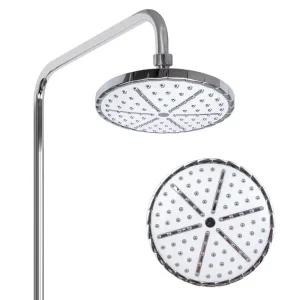 원형 샤워기헤드 화이트 입식 상세참조/다기능/국산/해바라기/수압/버튼/세트/강력/버튼식/굵은/물줄기