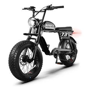 슈퍼73스타일 전기 자전거 전동 바이크 리튬배터리 광폭 타이어