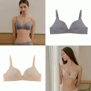 원하는 볼륨 연출 내장형 실리콘 노와이어 브라(B컵) VBR0981B_W