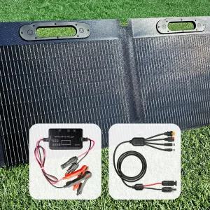 올인원 휴대용 접이식 태양광 패널 MPPT 컨트롤러 충전기 점프스타터 점프스타트 파워뱅크 보조배터리 캠핑용