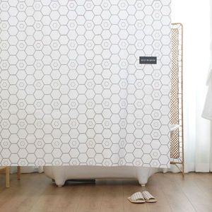 헥사곤 국내 제작 욕실 방수 패브릭 샤워 가림막 커튼