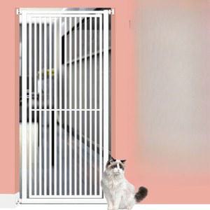 고양이 방묘문 200cm 방묘창 고양이방충망 무타공 방문 현관 U형 견문 고양이방묘문