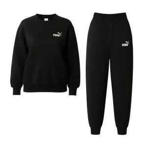 푸마 에센셜 NO.1 로고 릴렉스 프렌치테리 여성 트레이닝 세트 운동복 짐웨어 런닝복 685074-01