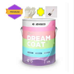 제비스코 드림코트 베스트 색상 만능 수성 페인트 친환경 항균 도료 3.8L 벽지 / 방문 / 베란다 등