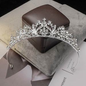 셀프 촬영 웨딩 왕관 티아라 액세서리 장식 여왕 파티 소품 A