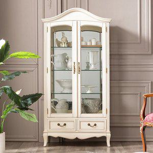 [퍼니트랜드] 릴리스 엔틱 빈티지 양문장식장