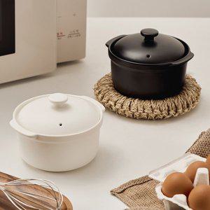 [바겐슈타이거] 세라믹 계란찜 냄비 오븐그릇 전자렌지용기 2color