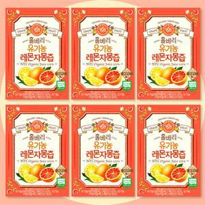 홀베리 유기농 레몬자몽즙 14포 x 6박스