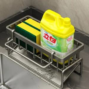 물빠짐 자동 와이드 수세미 거치대/주방/세제/정리대/싱크대/선반/받침대/걸이/부엌/스텐/건조대/씽크대