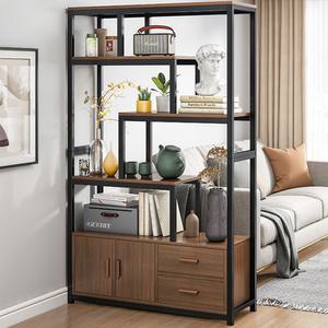 북유럽풍 거실 진열장 수납/120cm/투명함/논슬립/합판/대용량/조립가능/튼튼한