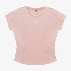 [노스페이스] 화이트라벨 여성 델피 반팔 라운드티 소프트 핑크 NT7UR30N