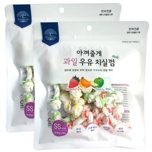 아껴줄게 과일 우유 치실껌 SS사이즈 18개입 108g x 2개