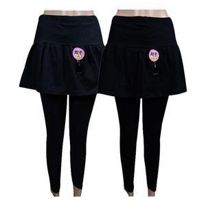 기모 면 A모던라인 플레어 치마레깅스 운동레깅스 헬스복