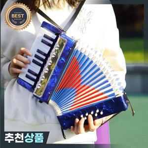 17 키 8베이스 작은 셀룰로이드 아코디언 미니 리듬 밴드 장난감 교육 악기 초보자