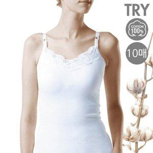 [TRY][트라이]순면 여성 끈조절 211 케미숄 10매