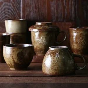 키친몰링 분청 도자기 머그컵 4종